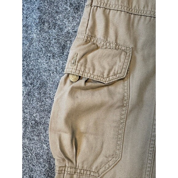 Aeropostale Utility Cargo Pants Womens M Khaki Baggy Wide Leg Grunge 90s Y2K - Picture 7 of 13